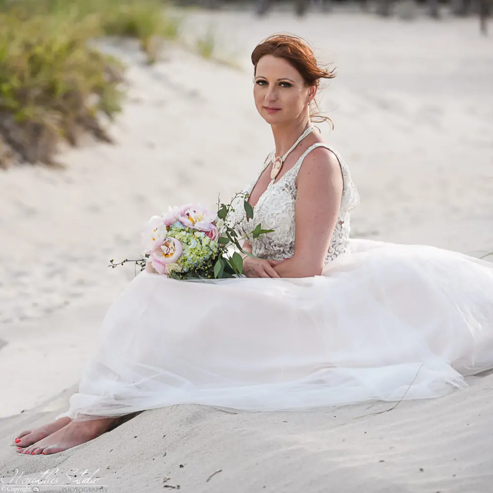 Exclusive beach wedding florida bridal portraits