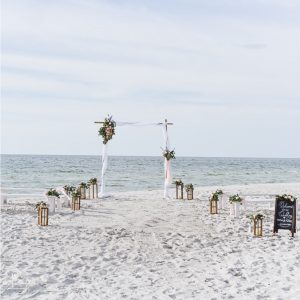 Dekoration Vintage Strand Hochzeit Florida
