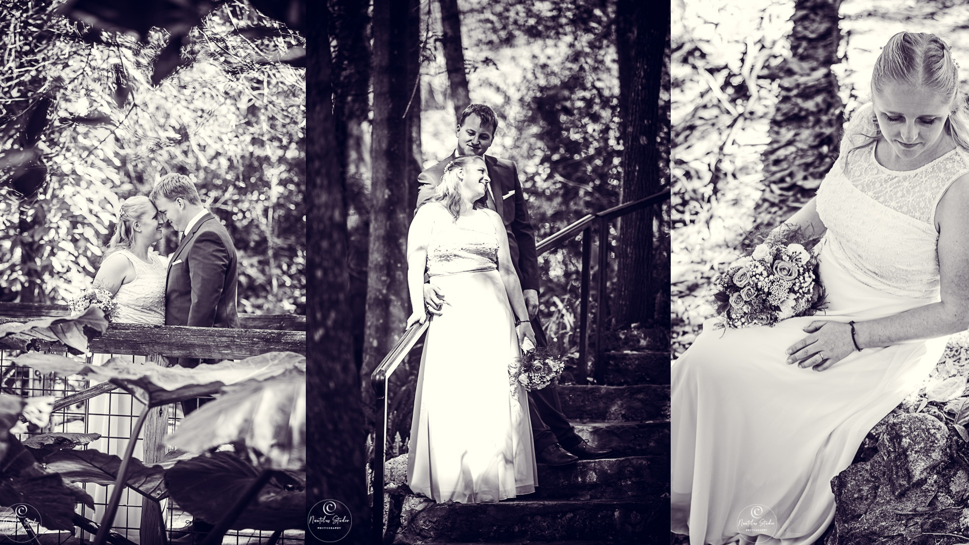  Collage de fotos de boda en Dickson Azalea Park Orlando