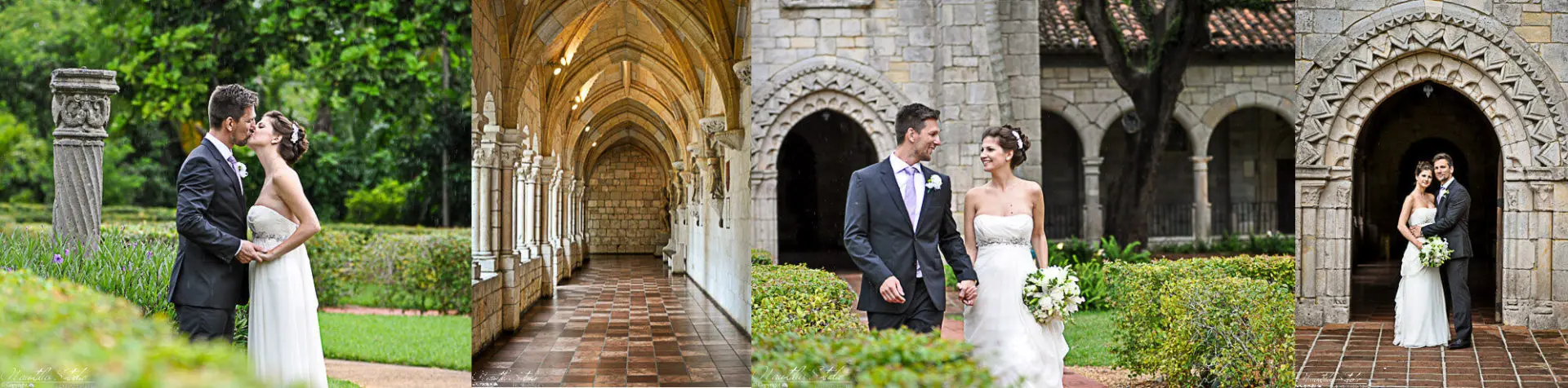 Heiraten in Kapelle in Florida, Fotos vor dem Spanischen Kloster in Miami