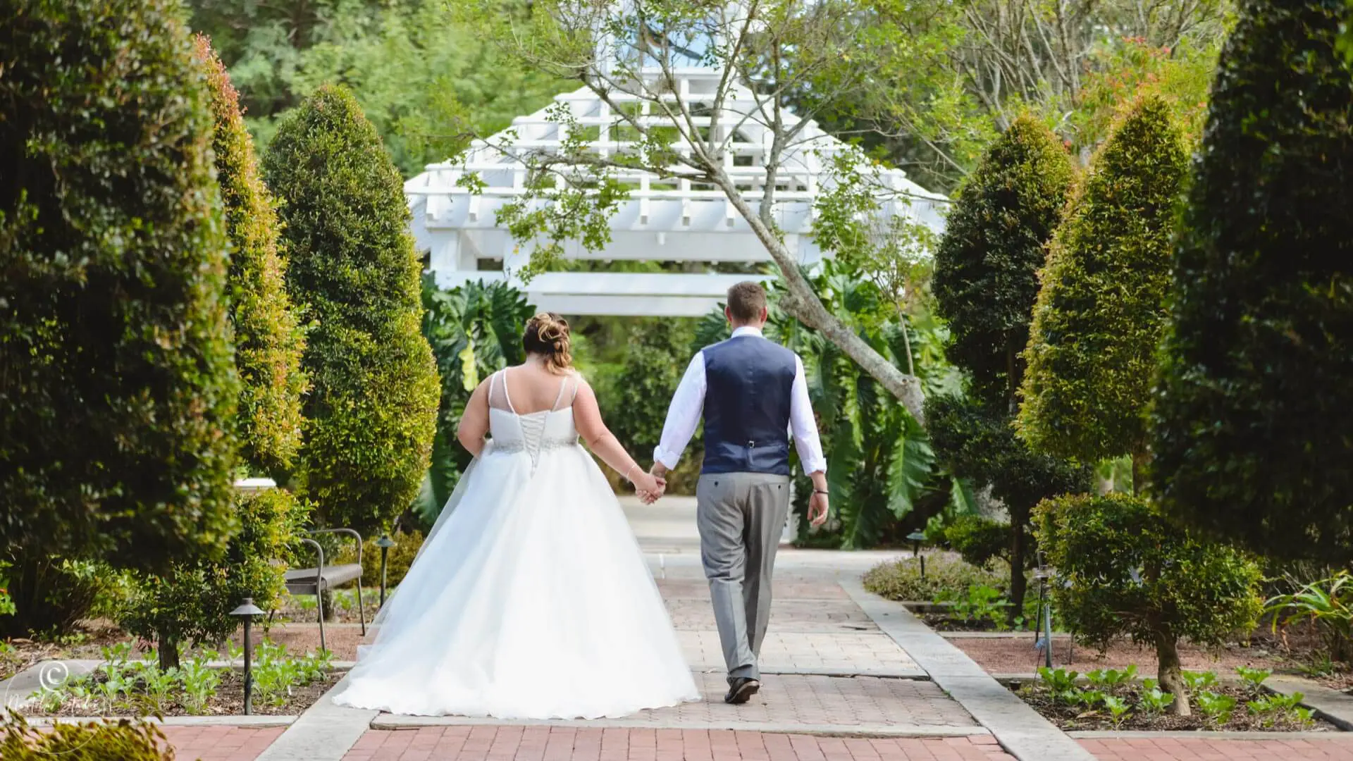 Jardín de bodas de Florida novios en Orlando