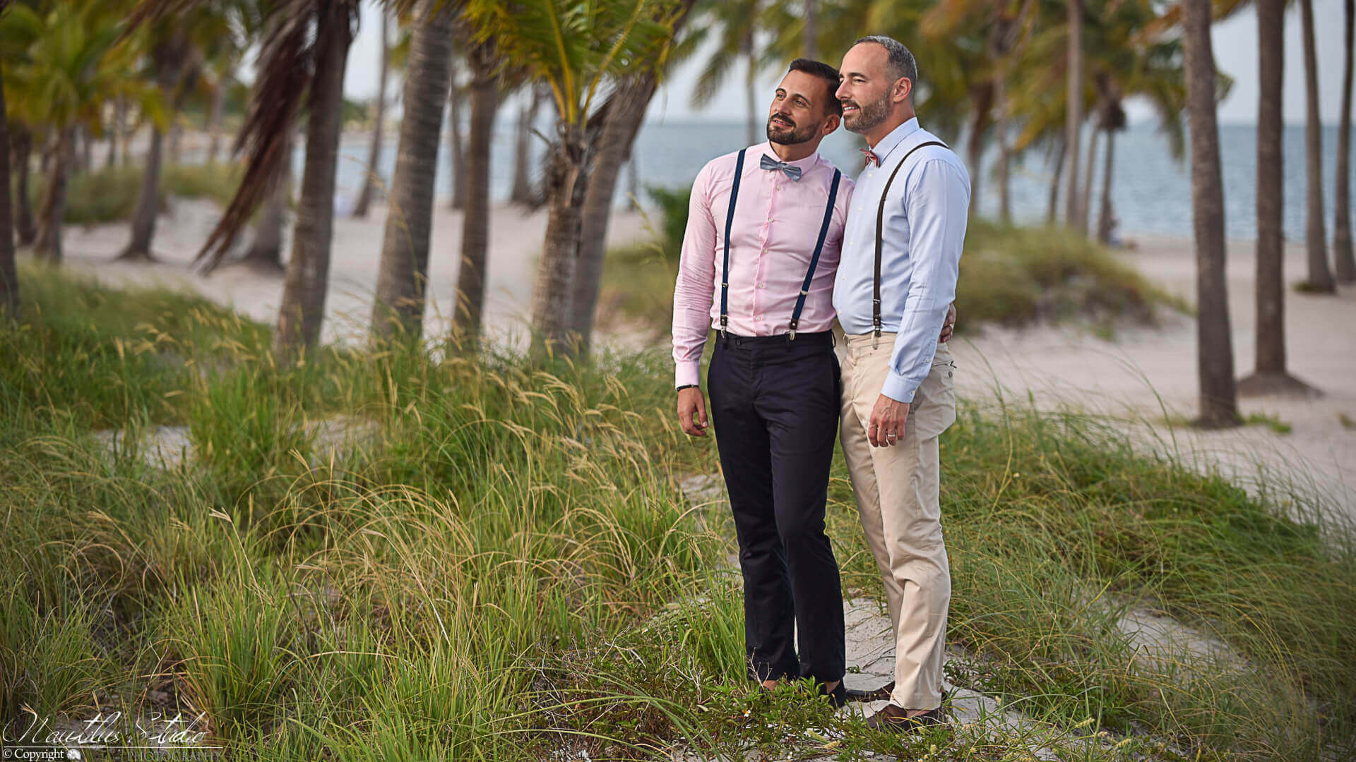 Boda del mismo sexo en Key Biscayne Florida, foto de boda gay