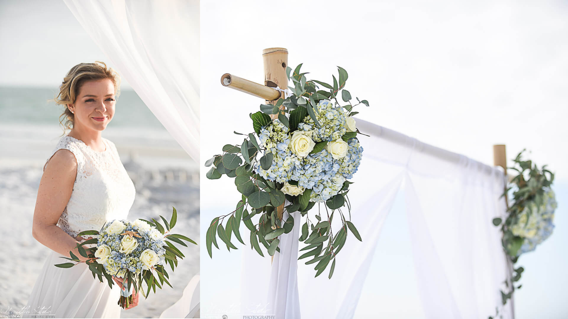 foto del arco de la boda